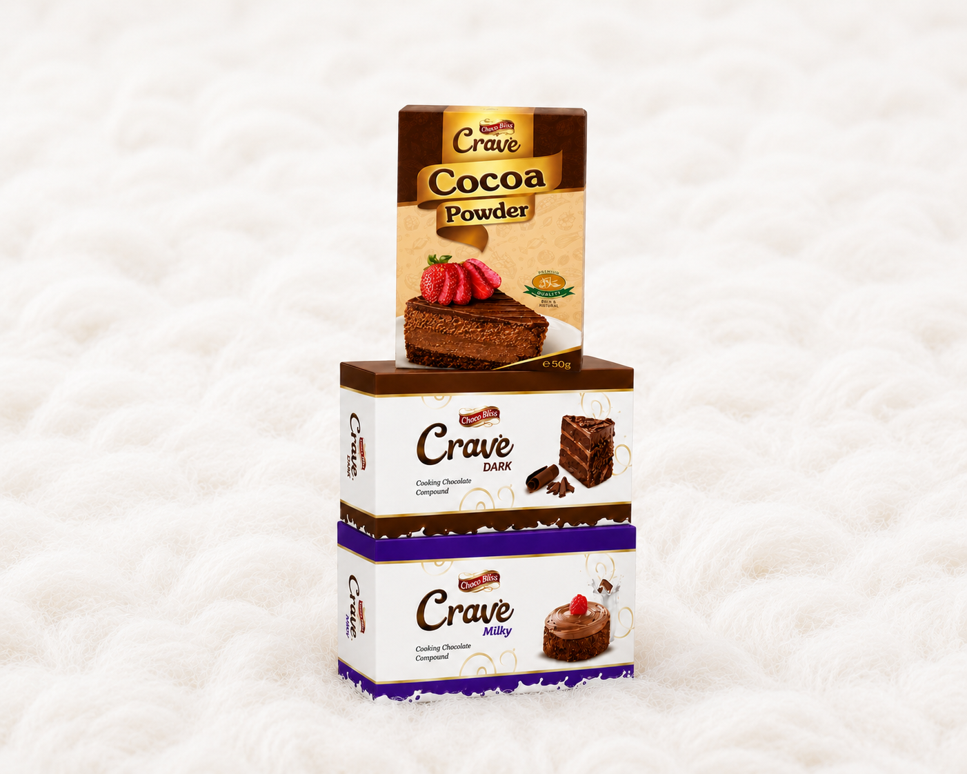 Young's Crave Dark,Crave Milky & Cocoa Powder Bundle