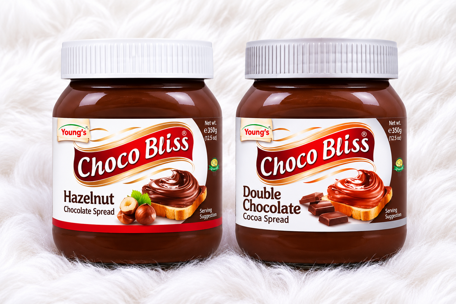 Young's Chocobliss Hazelnut & Double Chocolate Pair 350 g