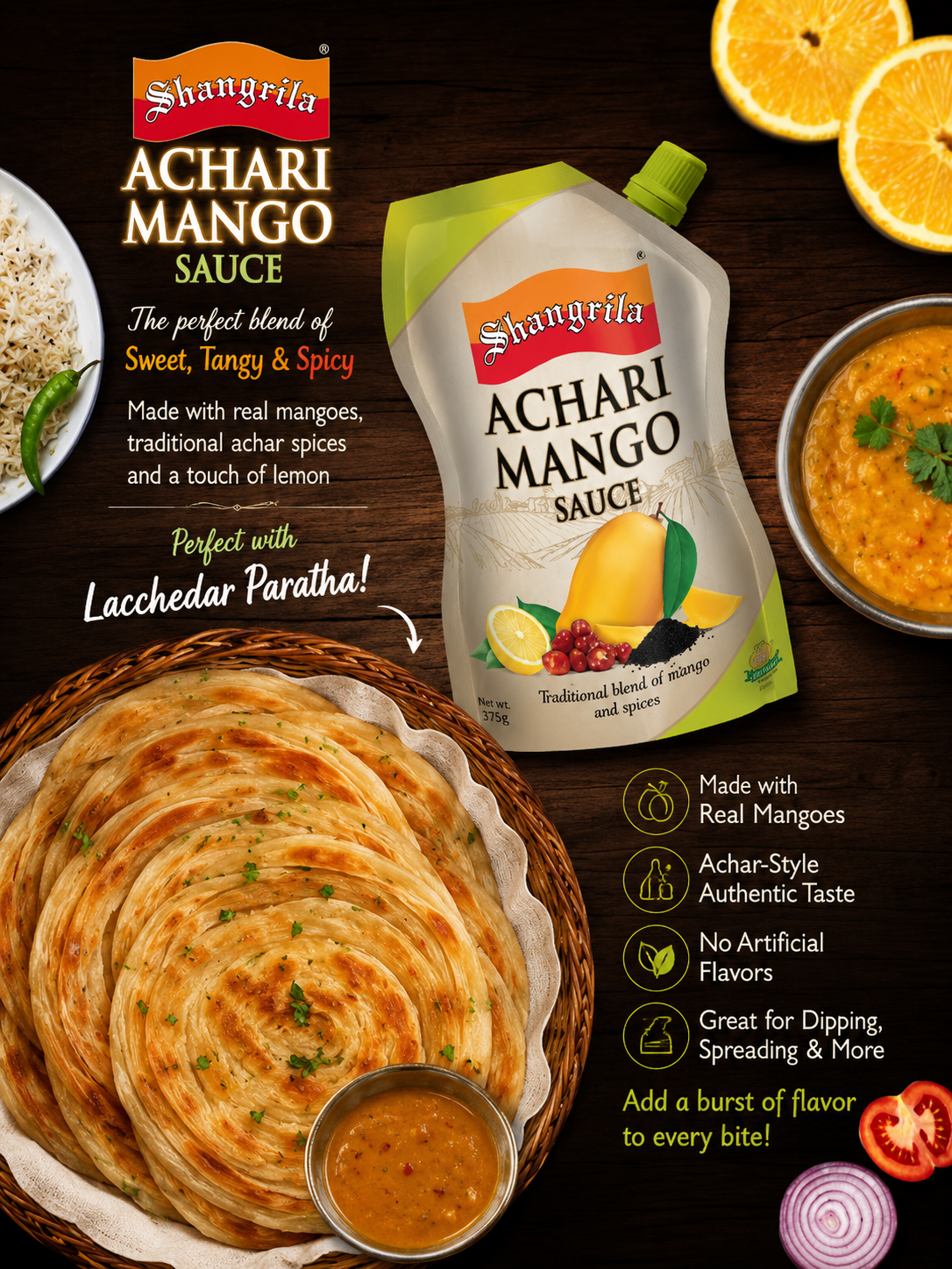Shangrila Mango Achari Sauce Smart pack