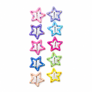 Star Shape Hair Clips Set (10 Pcs)