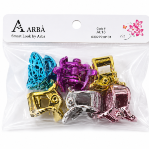 Metallic Mini Hair Claw Clips Set