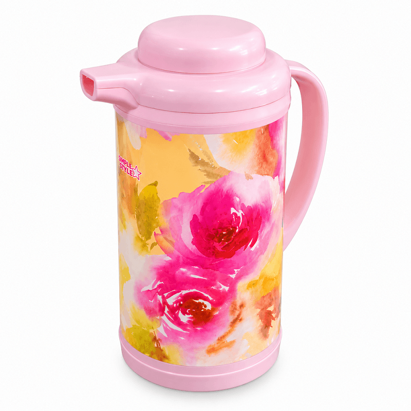 Elegant pink floral thermal thermas